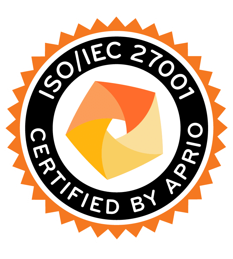 ISO/IEC 27001 Certified by Aprio